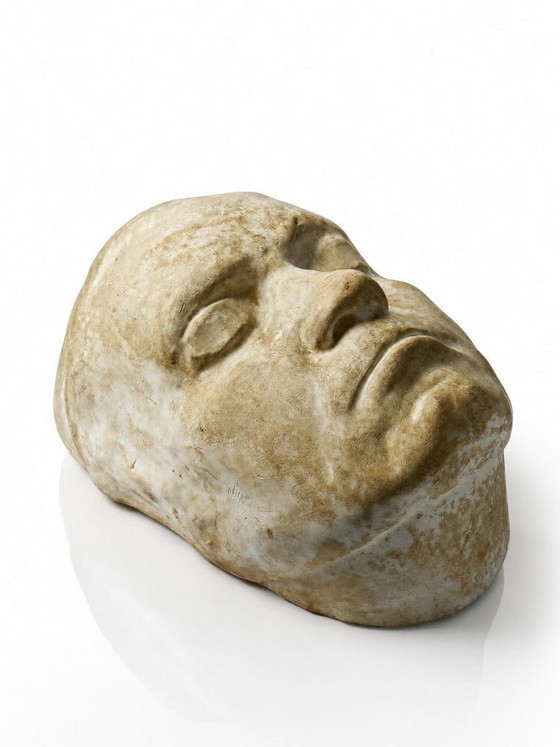 Image 1 of Gipsen dodenmasker van Beethoven, begin 20e eeuw