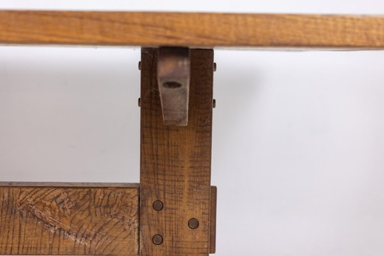 Image 1 of Officina Rivadossi. Tisch und 4 Stühle im Stil des Brutalismus. Italien, um 1970