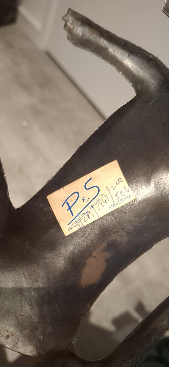 Image 1 of Set of 2 Rare Antique Wrought Iron Wall Sconces - Exclusive Antique Lions