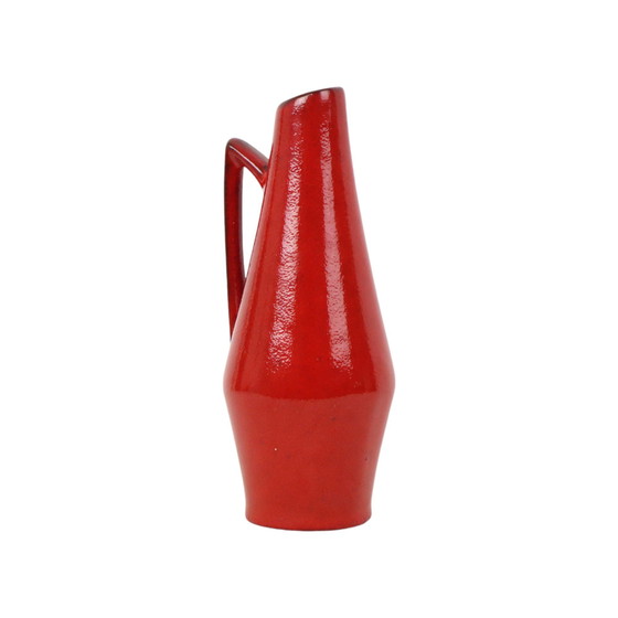 Image 1 of Seltene rote Design-Vase Heinz Siery