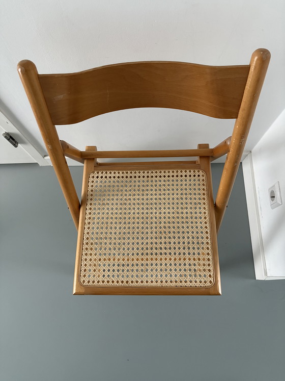 Image 1 of Sedia pieghevole vintage con cinghie elastiche