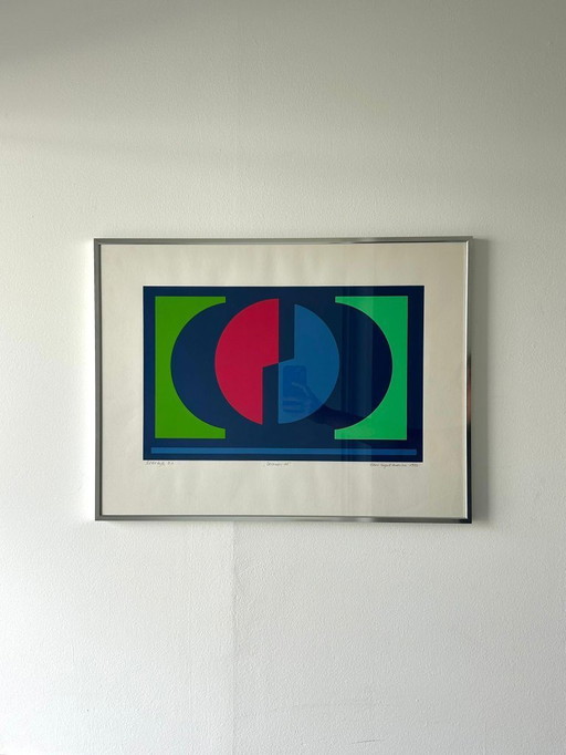 Lithografie Hans August Andersen Deens 1988 gelimiteerd