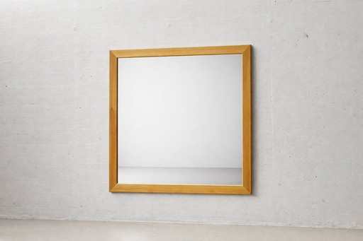 Elegant square wall mirror, 1950s/60s