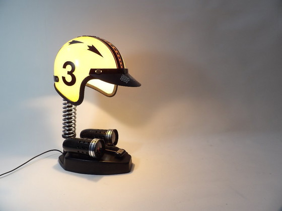 Image 1 of FF Leuchten - Crosshelmlamp Retro jaren 70 - ZELDZAAM