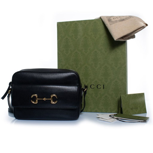 Bolso de hombro Gucci Black Horse Bit 1955 – schoudertassen, Calfskin (photo 2 of 13)