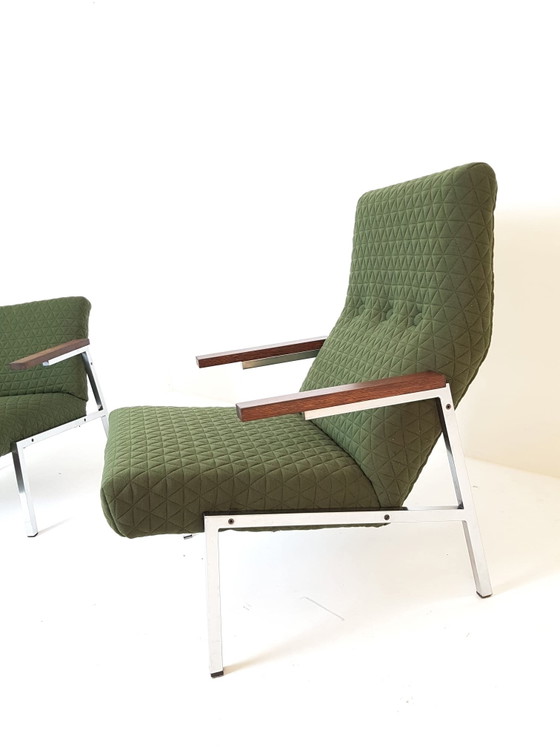 SZ66 Et SZ67 Fauteuil Vintage Martin Visser Spectrum Kvadrat Febrik Récemment Rembourré – Iron, Polyester (photo 4 of 15)