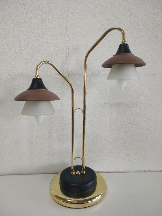 Image 1 of Special Vintage 'Hollywood Regency Style' 1980s Italian Desk Lamp Table Lamp