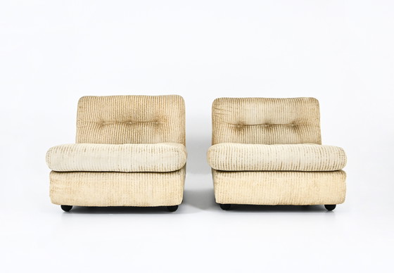 Image 1 of Paire de Fauteuils « Amanta » par Mario Bellini pour B&B Italia, 1970s