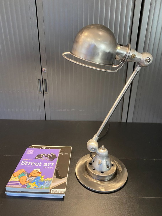 Jieldé Jielde 1-arm Floor Lamp, Clear Gloss Varnish, Industrial Vintage, Table lamps, Metal, Silver (photo 2 of 15)