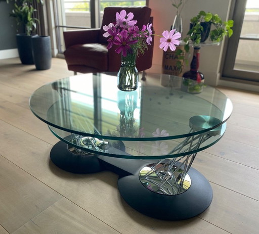 Table basse exclusive Gemelli Naos - design italien en excellent état -