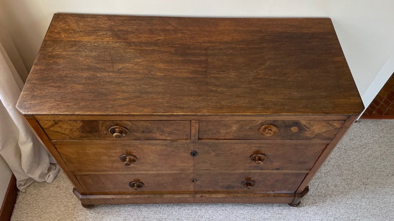 Image 1 of COMMODE Ancienne NOYER et Bois Massif