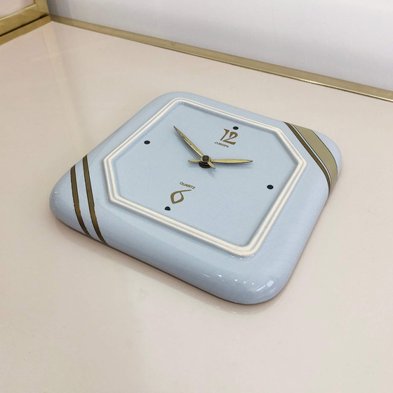 Image 1 of Handarbeit ceramic wall clock, 60s