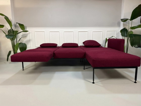 Image 1 of Brühl Roro Soft Sofa Stoff Rot Garnitur Schlafsofa Ecksofa