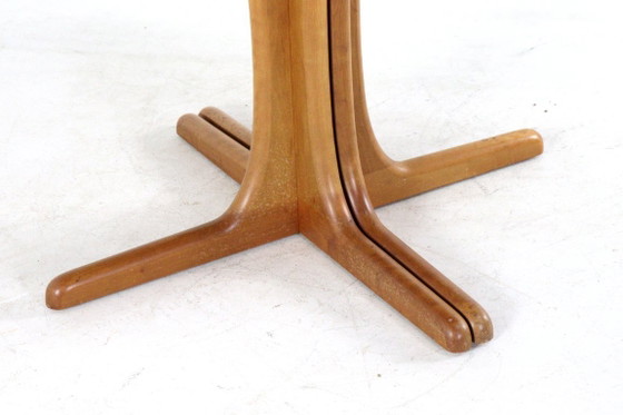 Vintage Round 2x Extendable Dining Table Danish – Wood (photo 6 of 18)