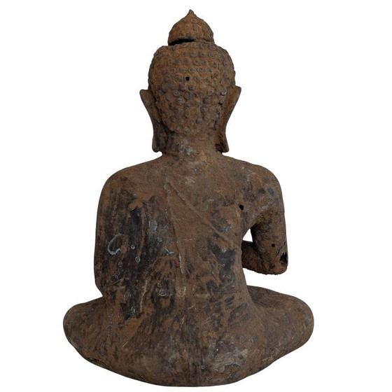 Antique bronze Buddha statue – Burma, 17th-18th century – Sculpture (photo 4 of 16)