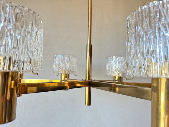Vintage Kalmar Hanglamp – Kroonluchters, Glass, Brass (photo 5 of 10)