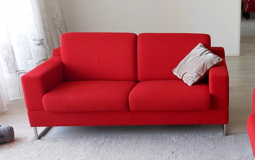 2x Sofa Leolux, 2-Sitzer und 3-Sitzer