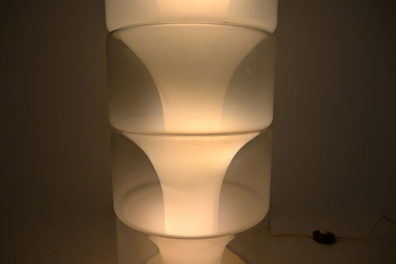 Image 1 of Lampada da terra Sfumato LT316 in vetro di Murano, disegnata da Carlo Nason per Mazzega, anni '70.