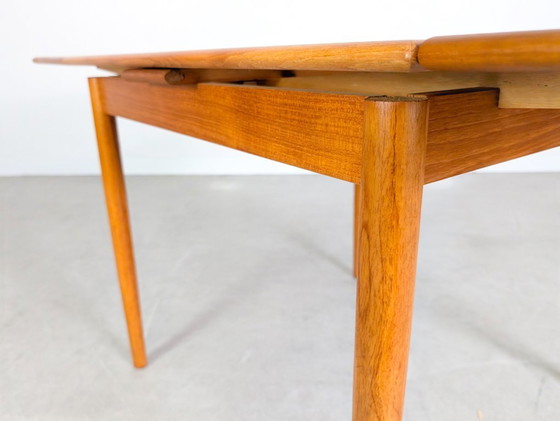 Image 1 of Danish vintage teak dining table, 1960s, extendable, mid-century design