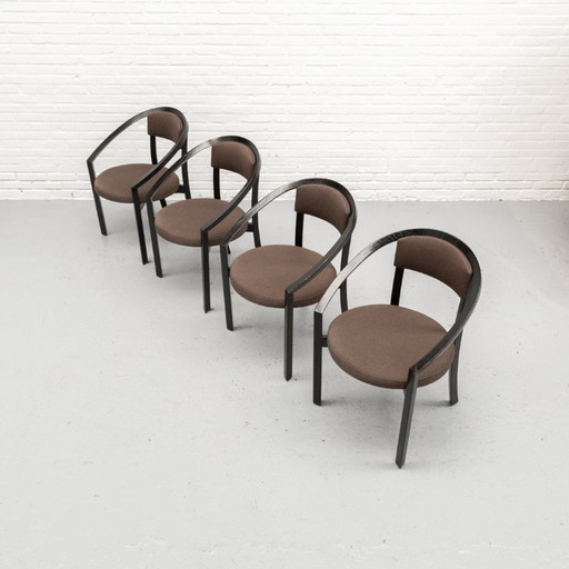 4er Set Rosenthal Nostro Esszimmerstühle 1980er