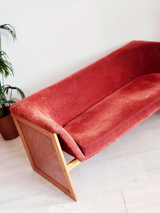 Image 1 of Panca boho vintage anni '70 in fettuccia