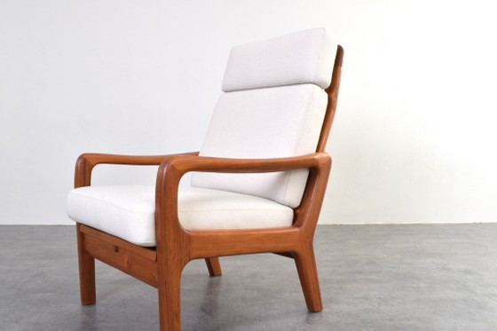 Image 1 of Set van 2 Deense teakhouten loungestoelen uit het midden van de 20e eeuw, ontworpen door Juul Kristensen, jaren 60.