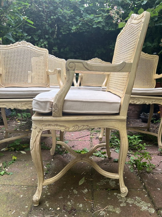 Image 1 of 5 eleganti sedie italiane classiche bianche/crema