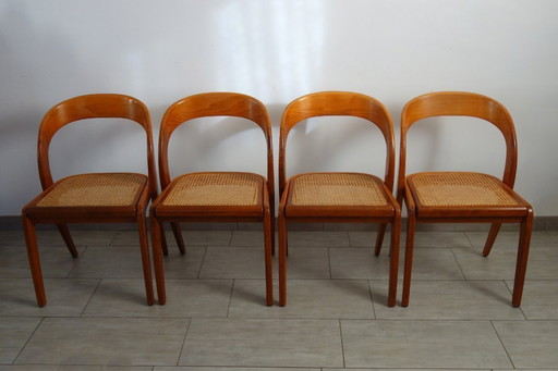 4 Baumann Gondola stoelen, jaren 70