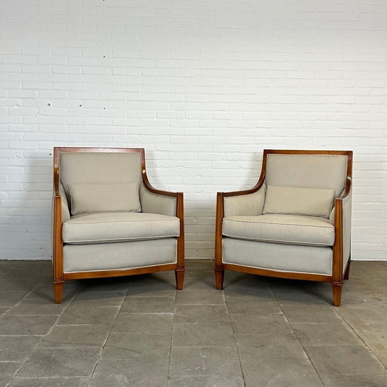 Image 1 of Schuitema Art Deco Set: Sofa and Two Armchairs