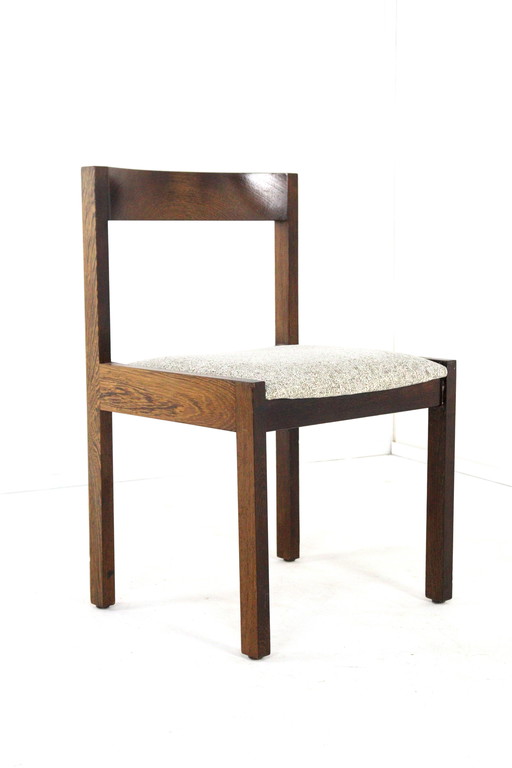 Lot de 6 chaises de salle à manger Gerard Geytenbeek wengé vintage