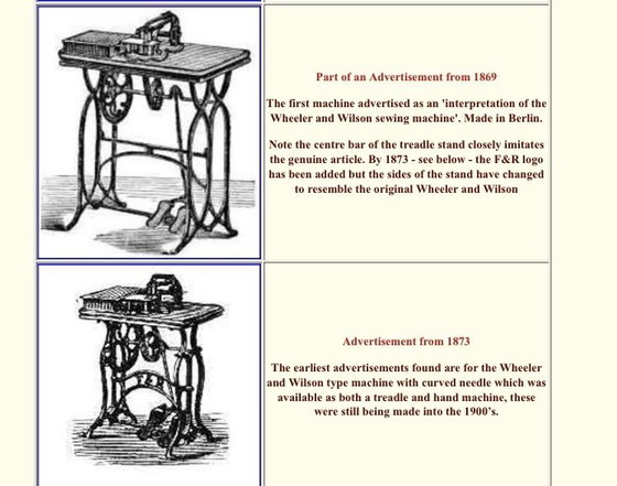 Image 1 of Antique step sewing machine from 1873