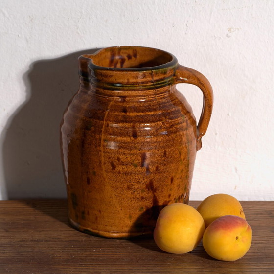 Antique folk glazed pottery jug – Central Europe, circa 1930 – Crockery, Rustic (photo 4 of 28)