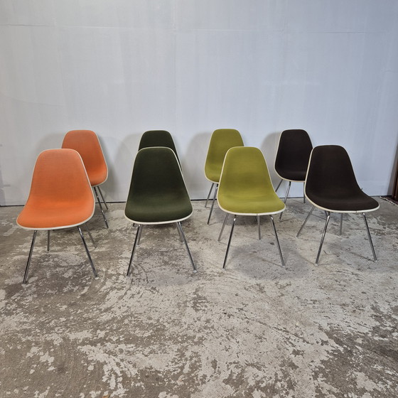 Image 1 of Eames Herman Miller, sedie in fibra di vetro Vitra DSX, vintage