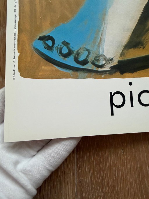 Pablo Picasso (1881-1973), Femme accroupie 1969, Copyright Pablo Picasso c/o Beeldrecht Amsterdam 1985, Gedruckt in Holland