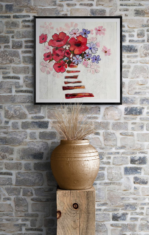 Abstracte vrolijke bloemen #2