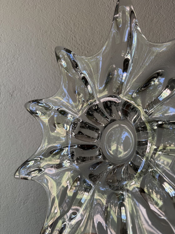 Image 1 of Large 60's star crystal bowl