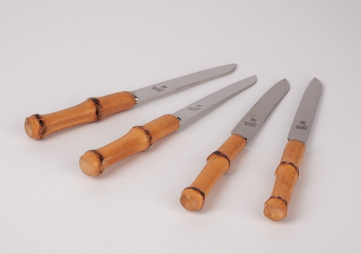 Vintage knife set Friodur "fj.a.henckels" 60s