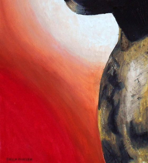 Image 1 of De Egyptische kat (handgeschilderd)