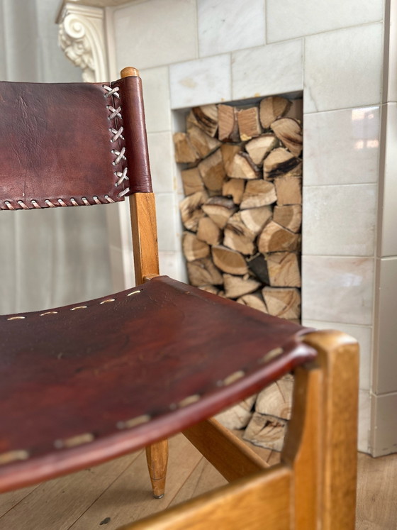 Silla brutalista Werner Bierman Arte Sano – Sillas y sillones, Cuero, Madera (photo 5 of 7)