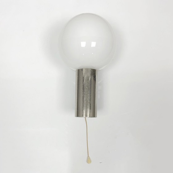 AKA Leuchten Wall Lamp, 1970s, Space Age Chrome Sphere, Mid-Century Vintage, East German (GDR), E14 Wall Light (photo 9 of 9)