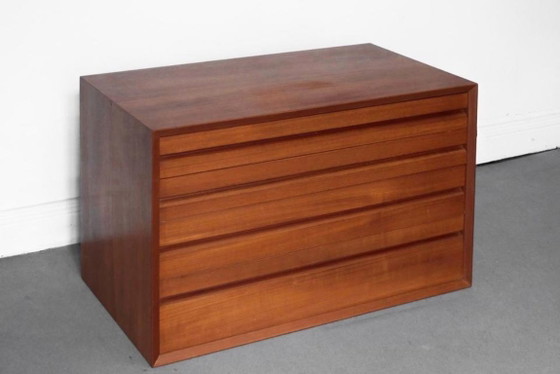 1/2 Poul Cadovius Royal System Credenza Cassetto Scaffale Teak – Scaffali a muro, Legno (photo 17 of 20)