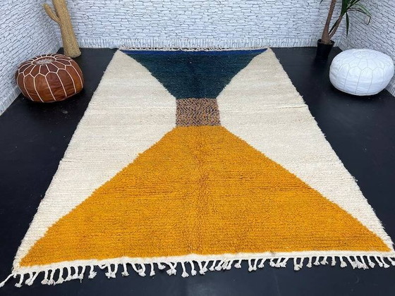 Handgemaakt wollen vloerkleed 3/2 Marokkaans – Vloerkleden en tapijten, Wool, Bohemian (photo 4 of 5)