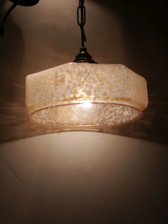 Pink opaline suspension – Pendant lamps, Vintage (photo 7 of 7)