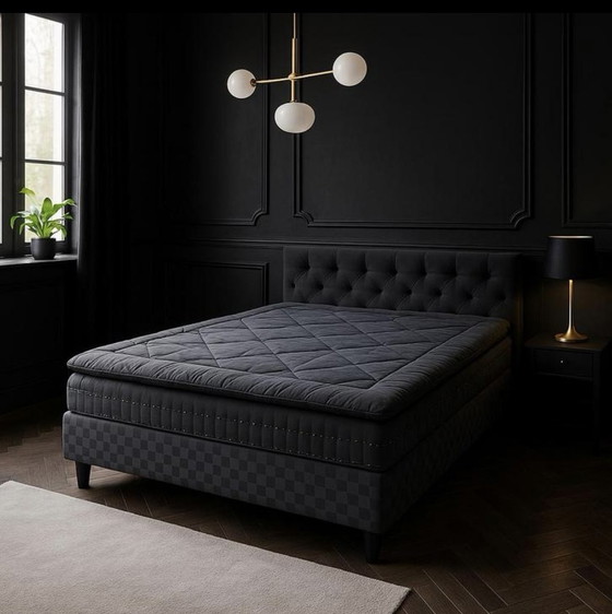 Image 1 of Hästens Revival boxspring 180x210 cm – BJX topper, stevig, bouwjaar 2019