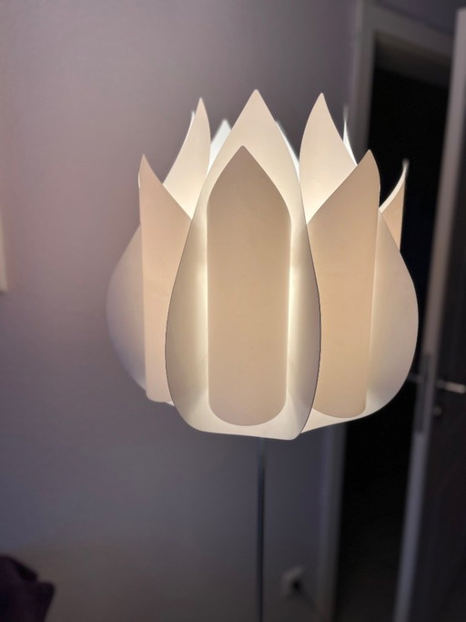 IKEA Knappa Tulpan vloerlamp – Flemming Brylle & Preben Jacobsen – vintage designklassieker – vloerlampen, Metal, Plastic