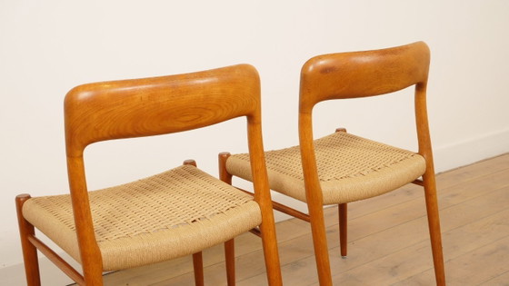 Image 1 of 2 sedie da pranzo vintage | Niels Otto Møller | Modello 75 | Teak