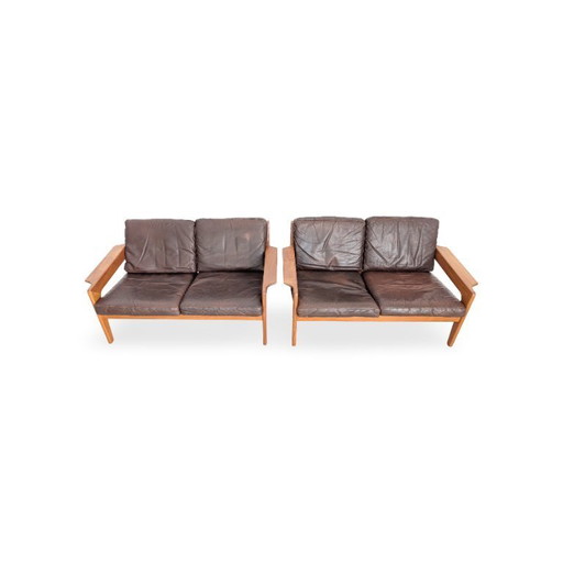 2x Arne Wahl Iversen Midcentury Sofa Komfort Vintage Zweisitzer