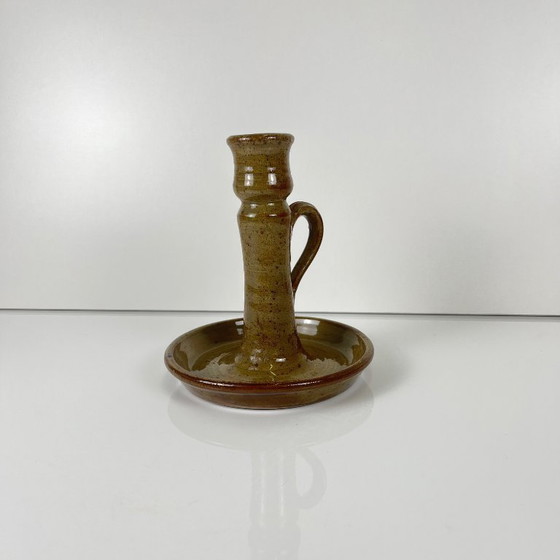 Image 1 of Handkandelaar van steengoed