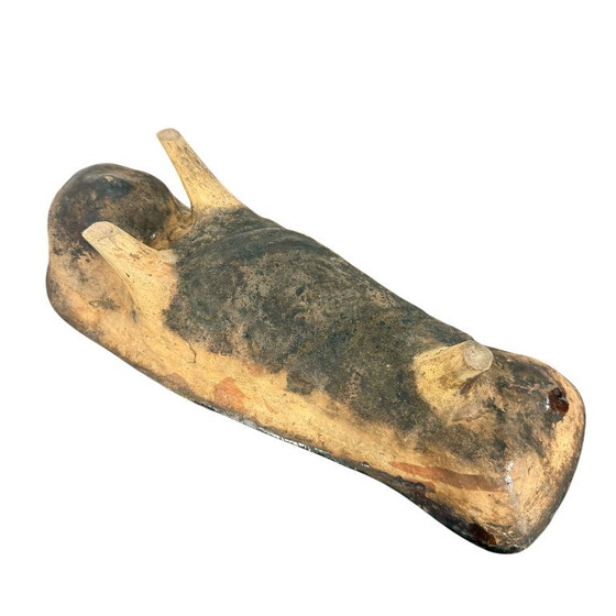 Moule à gâteau bébé et pâté en terre cuite antique français, Bols, Céramique, Noir (photo 4 sur 7)