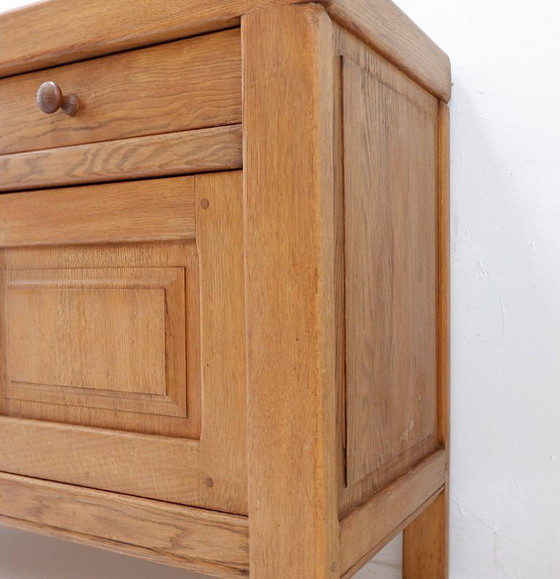 Image 1 of Credenza in stile rustico con 2 ante e 2 cassetti - anni '60